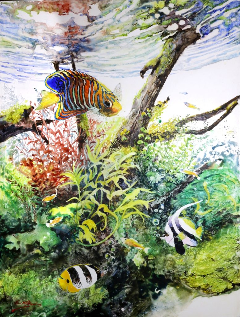 thumbnail_Underwater Magic Watercolour on Yupo 2024